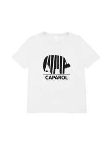 Biele tričko s dizajnovým logom 