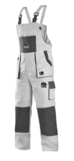 Nohavice pracovné Caparol Profi bielošedé